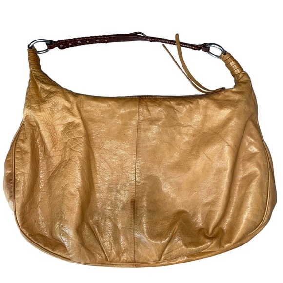 SIGRID OLSEN Soft Caramel Color Hobo Shoulder Bag ~ - Picture 1 of 6